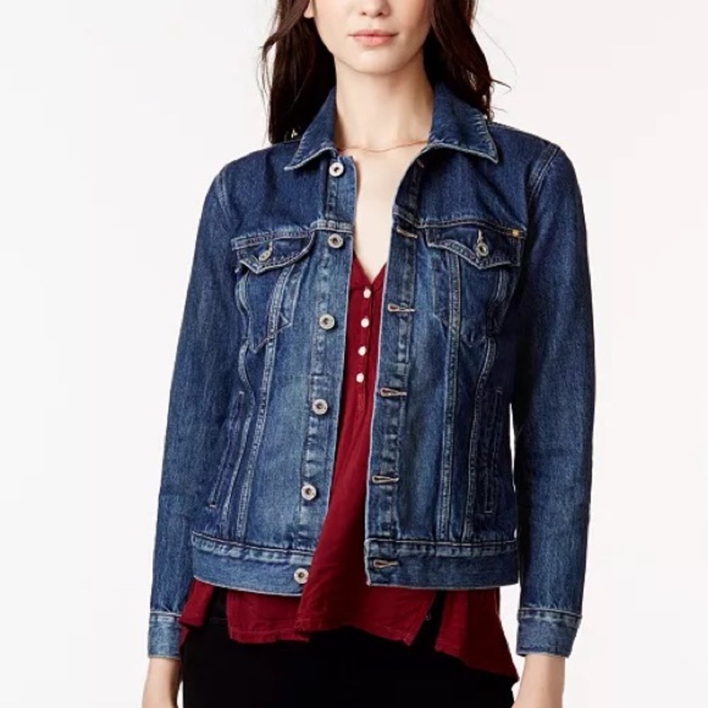 Lucky Brand Cotton Denim Trucker Jacket
